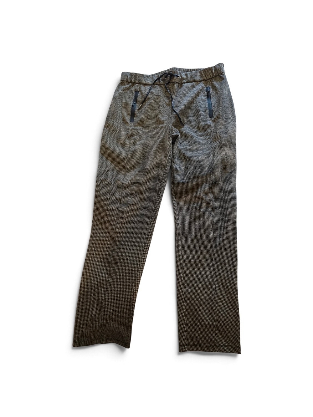 Yest Tweed Joggers With Vegan Leather Accents